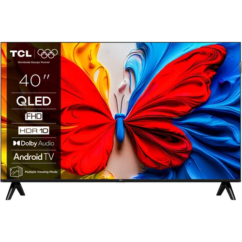 Televizor TCL QLED 40S5K, 100 cm, Smart Android TV, Full HD, Clasa F (Model 2025)