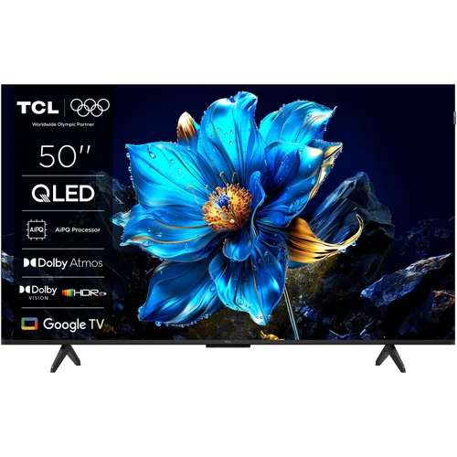 Televizor TCL QLED 50P7K, 126 cm, Smart Google TV, 4K Ultra HD, Clasa F