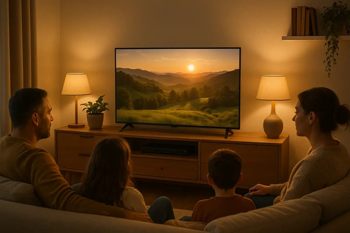 Televizor 43 inch in living modern - alegerea potrivita pentru sufragerie